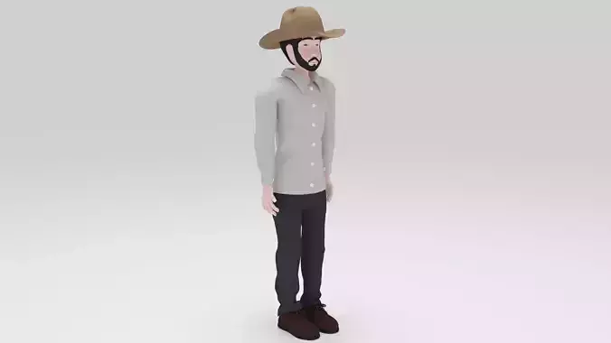 Character Malone Rigged 