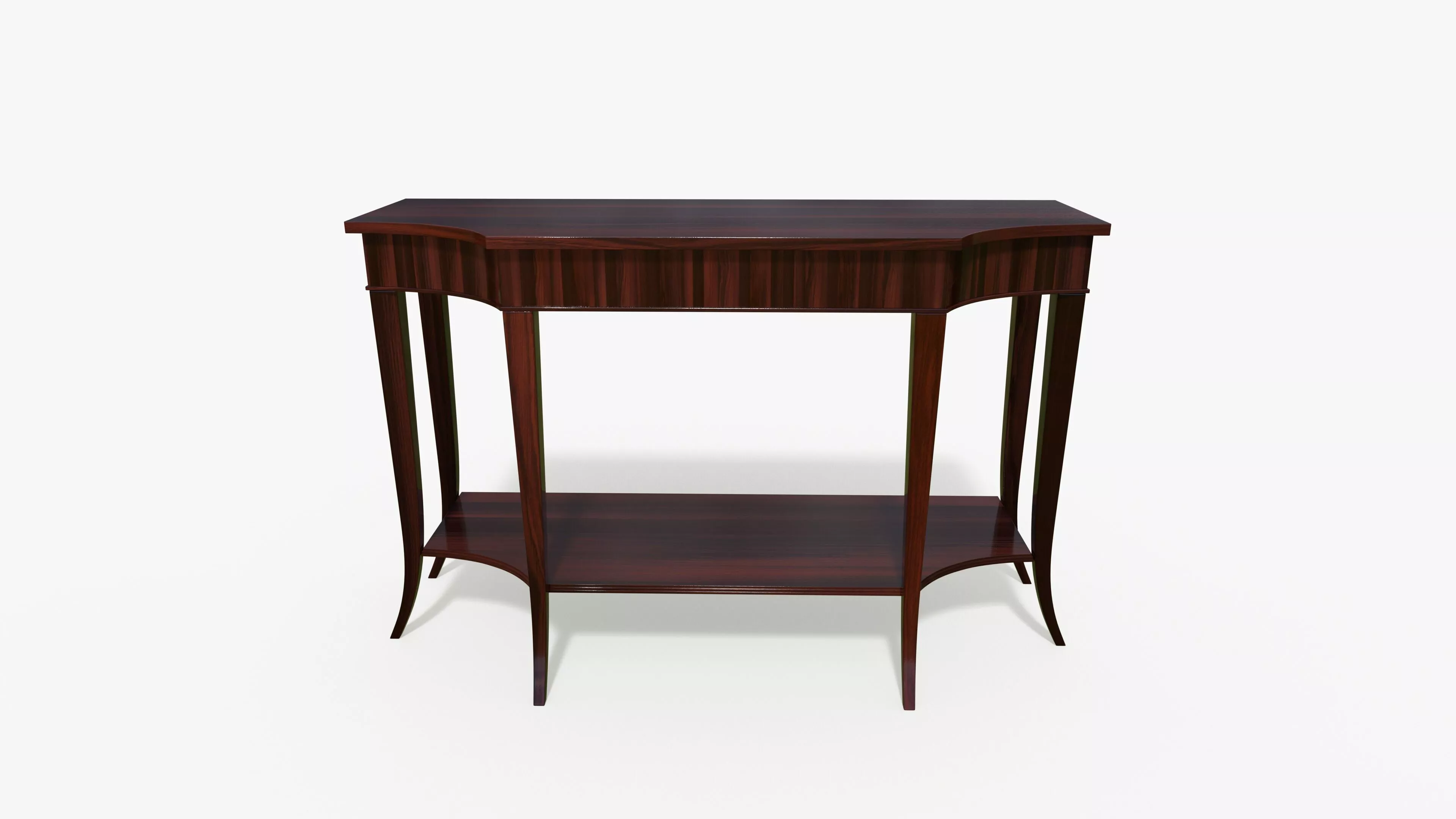 Decorative Wooden Console Low-poly 3D model