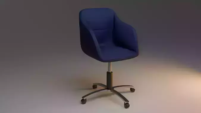 Blue Fabric Polyester Sofa Chair