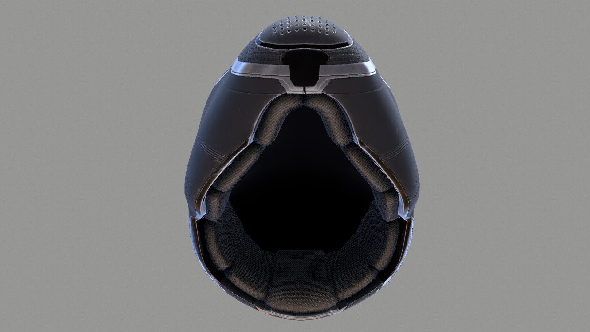 Black Panther Mask PBR Low-poly 3D model_12