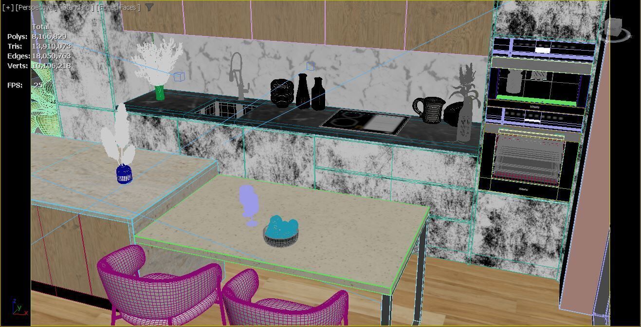 Modern Kitchen  3D model_9