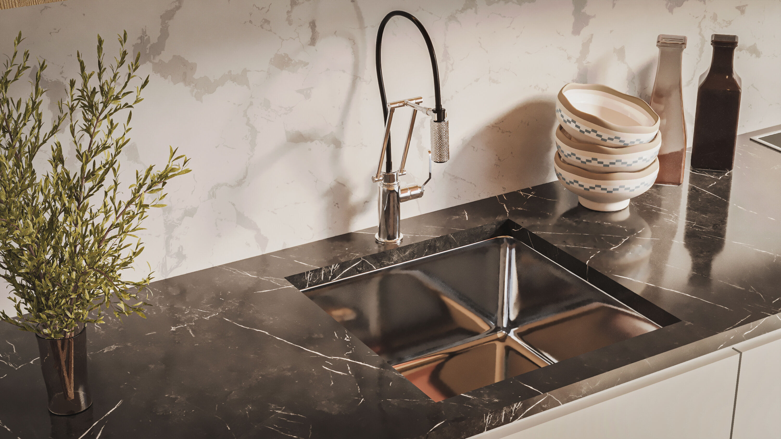 Modern Kitchen  3D model_1