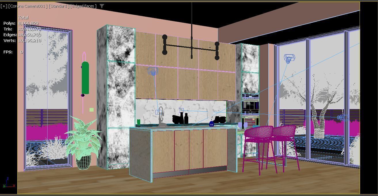 Modern Kitchen  3D model_7