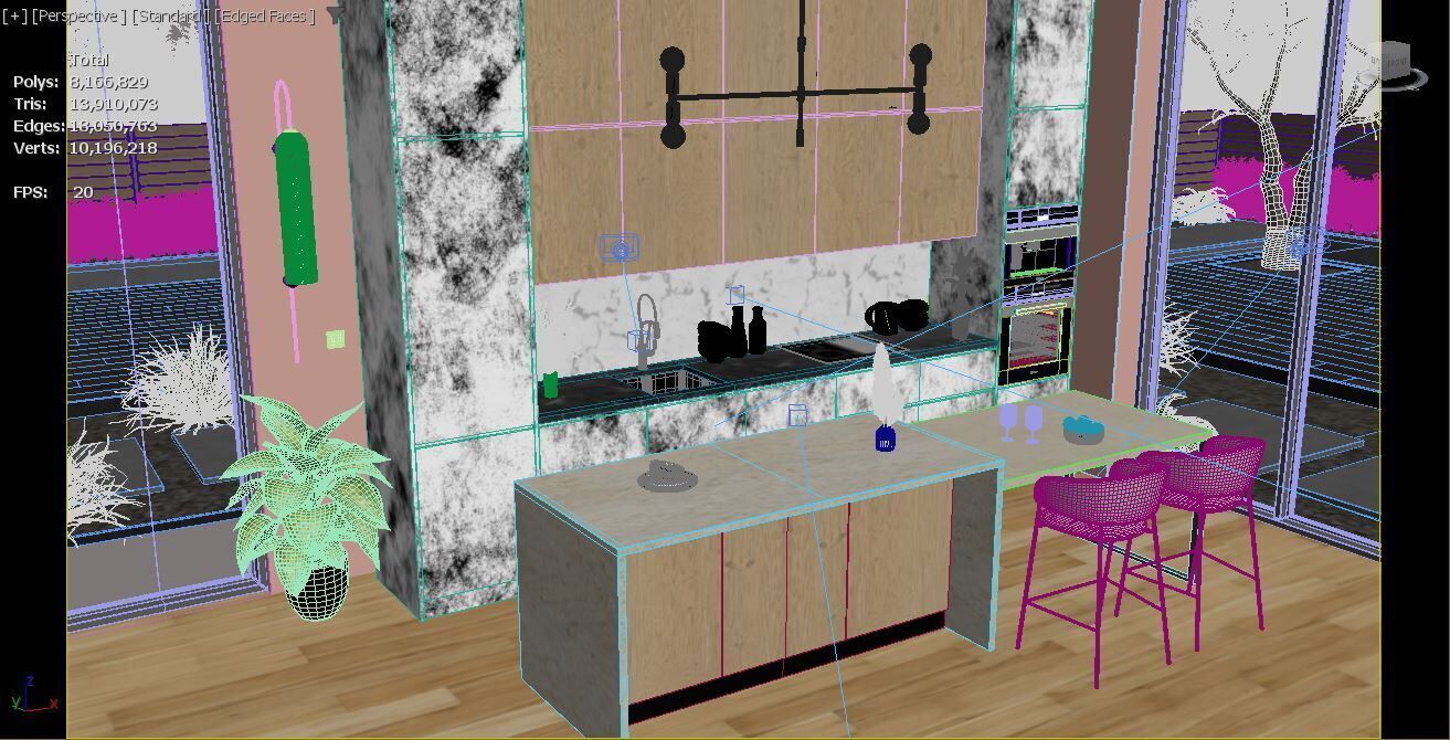 Modern Kitchen  3D model_8