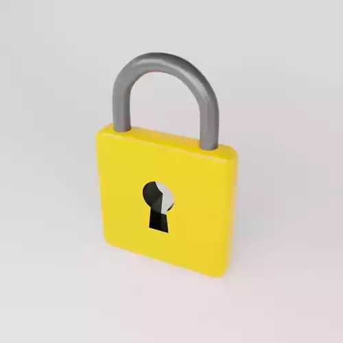 3D Padlock Icon