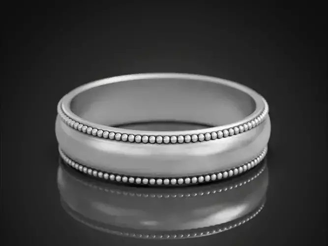Wedding band ring beads