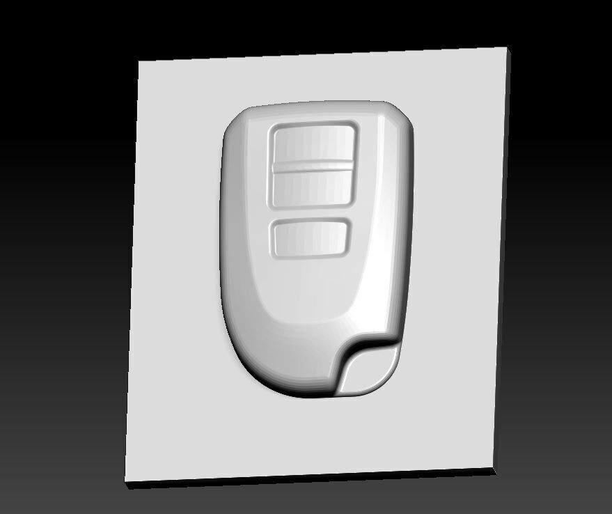 Toyota Vios leather key cover mold 3D print model_3