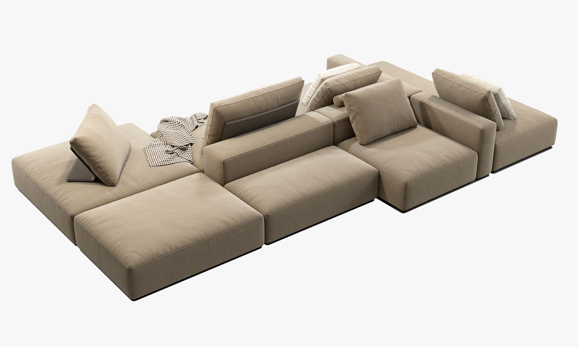 Poliform Westside Sofa set 1 3D model_8