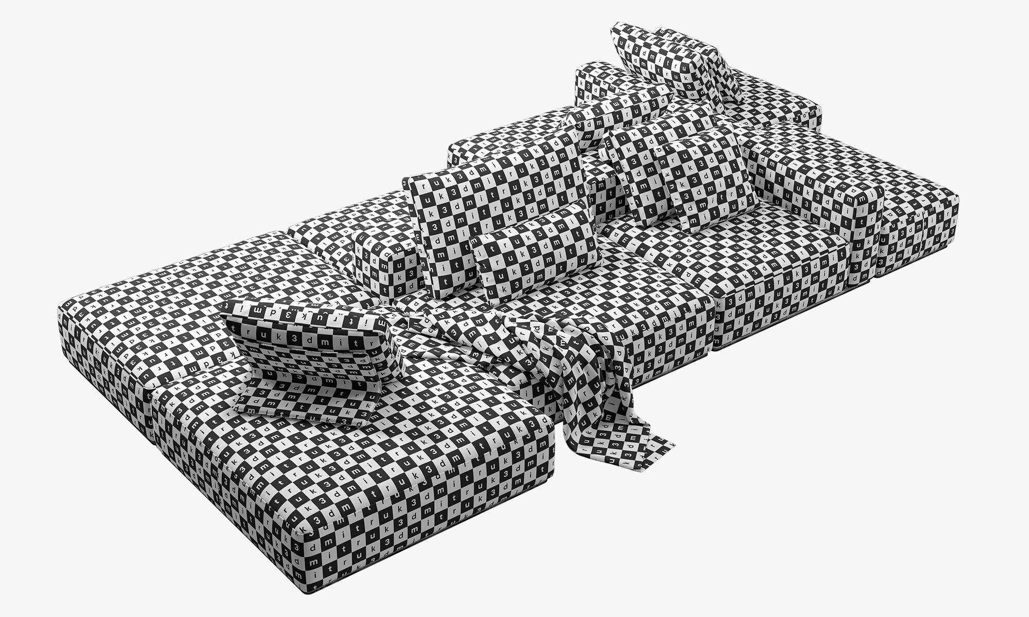 Poliform Westside Sofa set 1 3D model_16