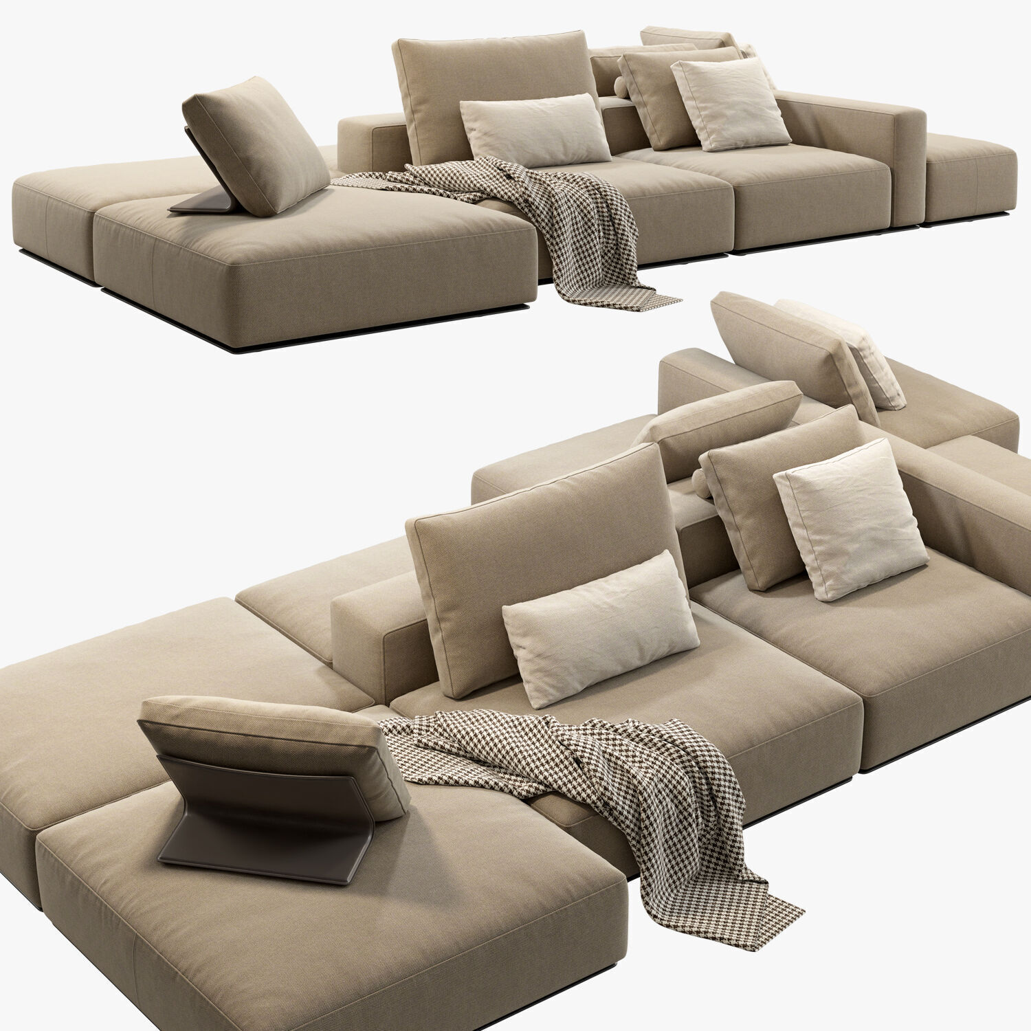 Poliform Westside Sofa set 1 3D model_1