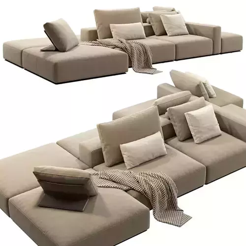Poliform Westside Sofa set 1 3D model
