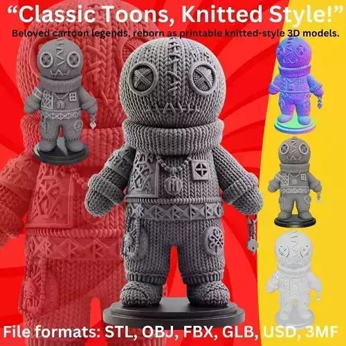 Modern Cartoon Lynx 3D Figure