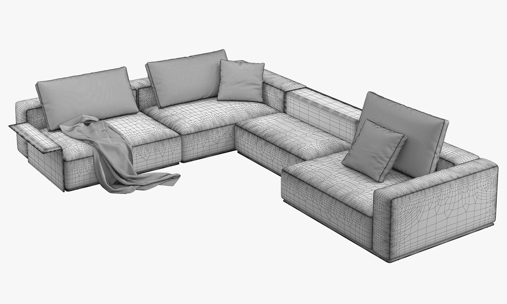 Poliform Westside Sofa set 2 3D model_12
