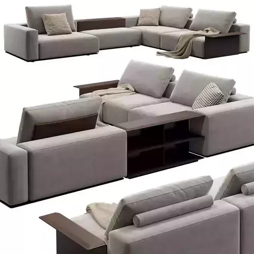 Poliform Westside Sofa set 2 3D model