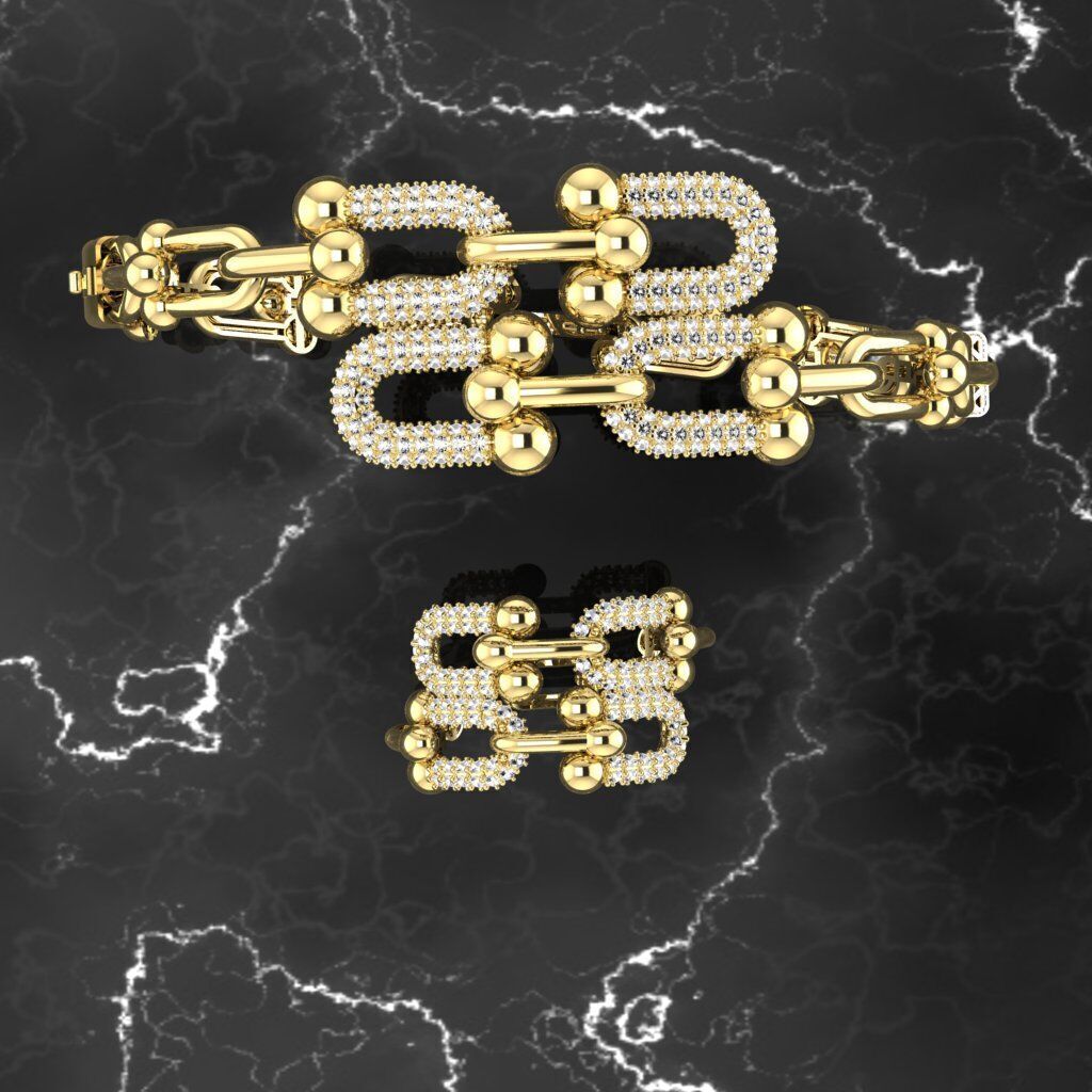 tiffany bileklik 3D print model_3