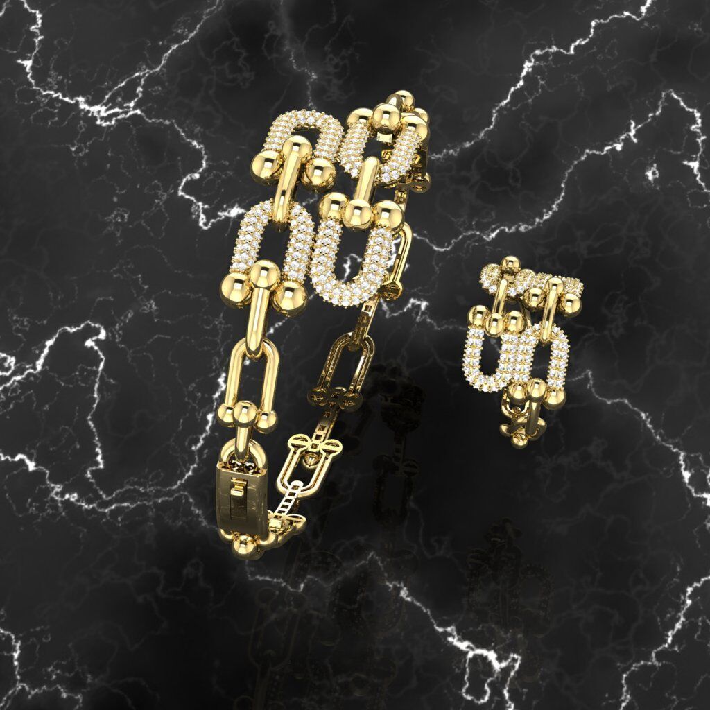 tiffany bileklik 3D print model_2