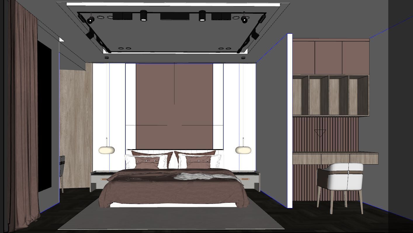 BEDROOM MODERN STYLE 3D model_8