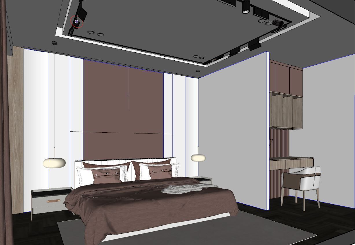 BEDROOM MODERN STYLE 3D model_9