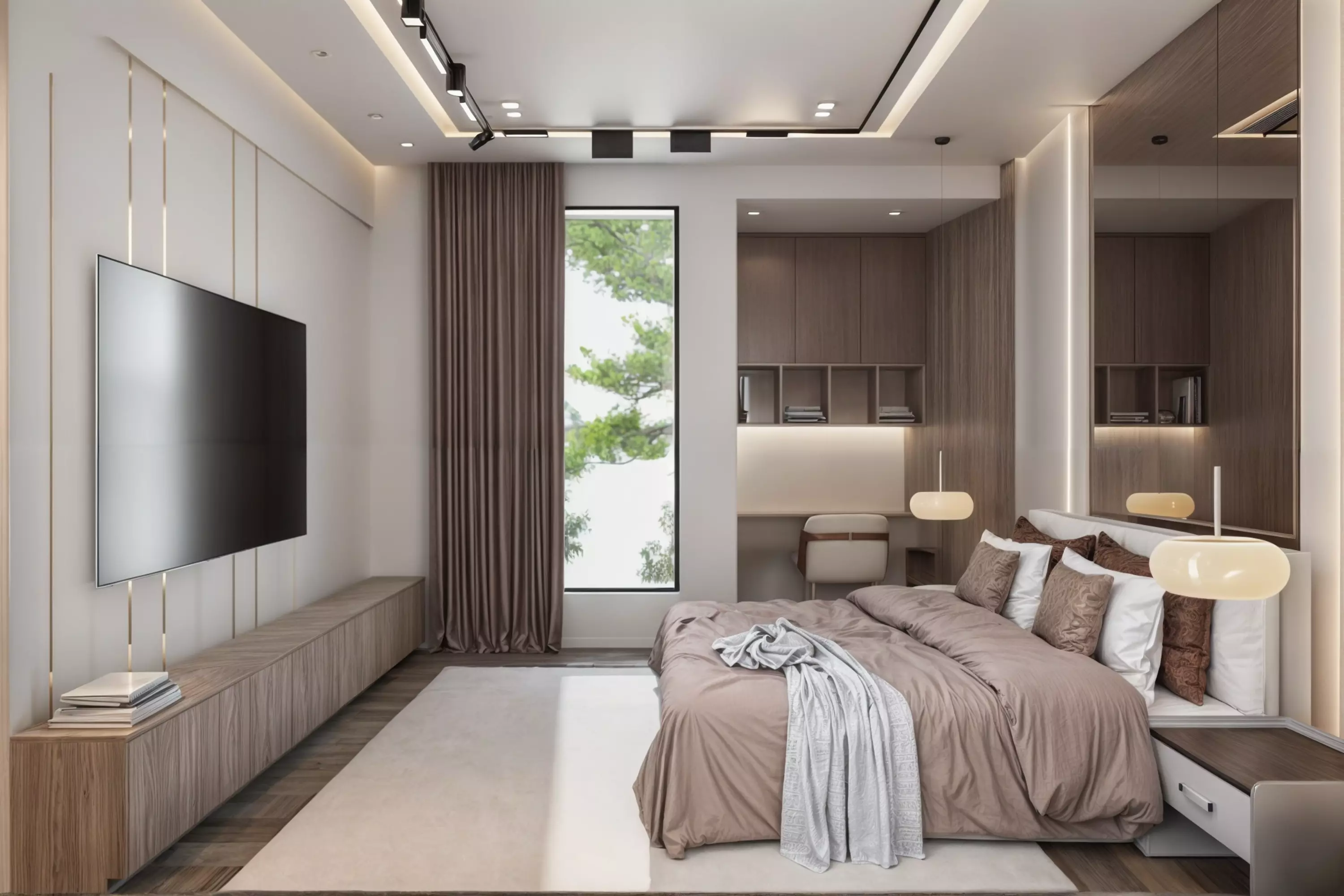 BEDROOM MODERN STYLE 3D model_0