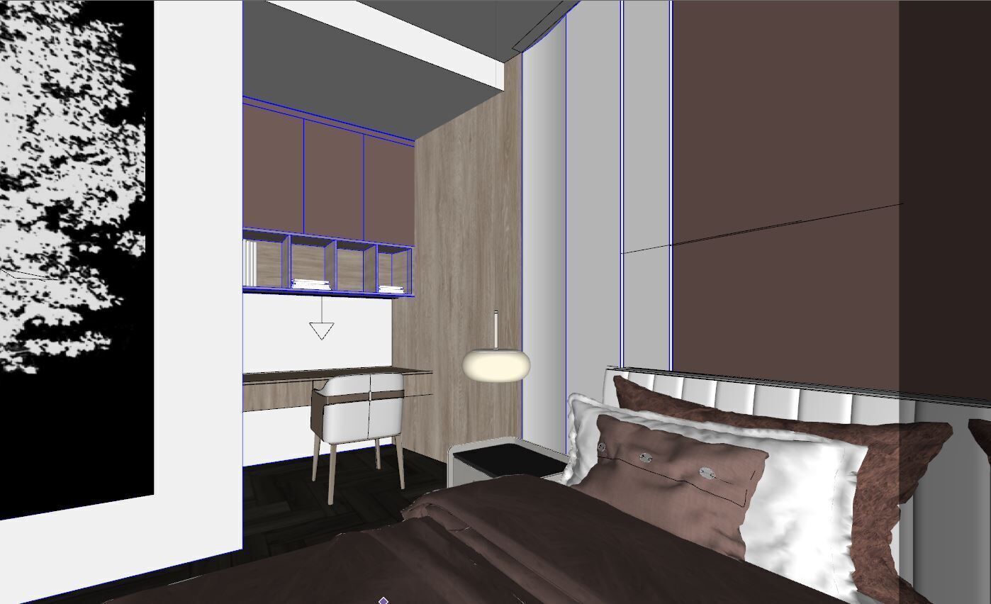 BEDROOM MODERN STYLE 3D model_7