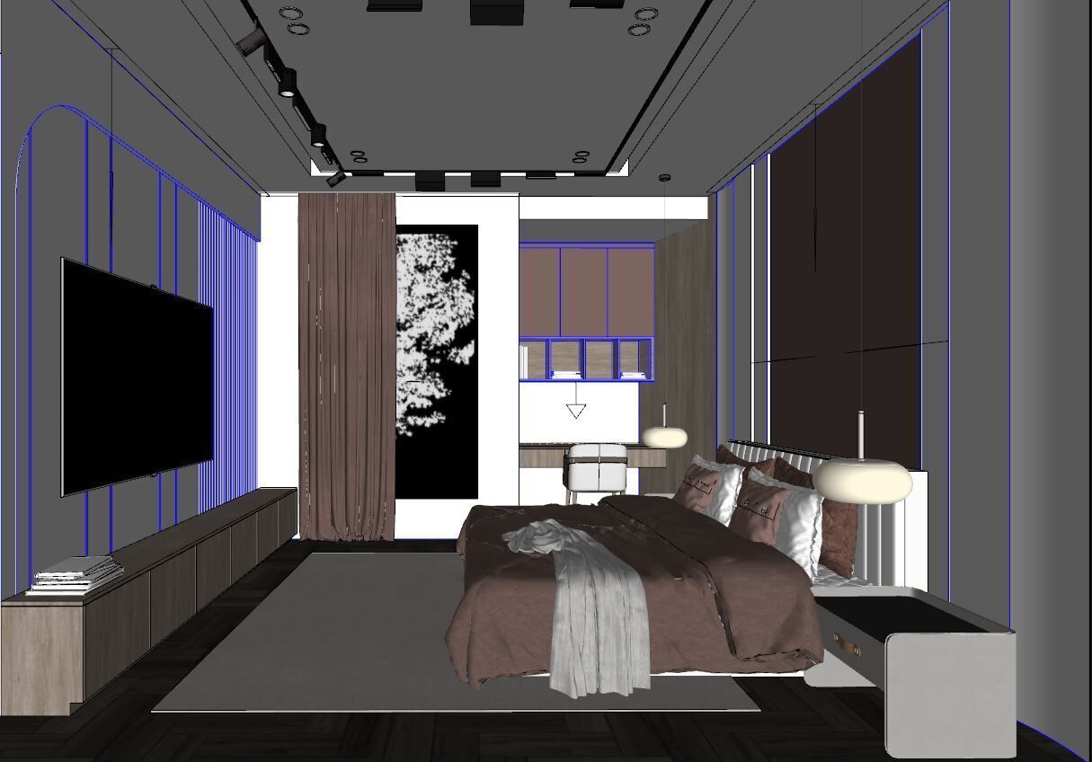 BEDROOM MODERN STYLE 3D model_5