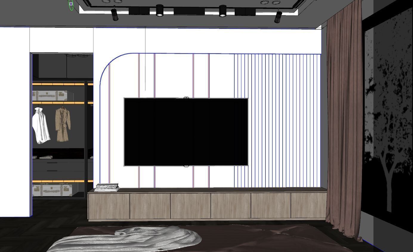 BEDROOM MODERN STYLE 3D model_6