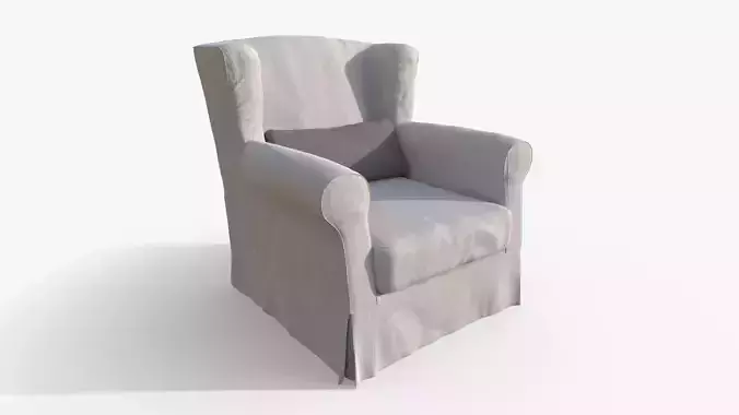 Classic White Armchair