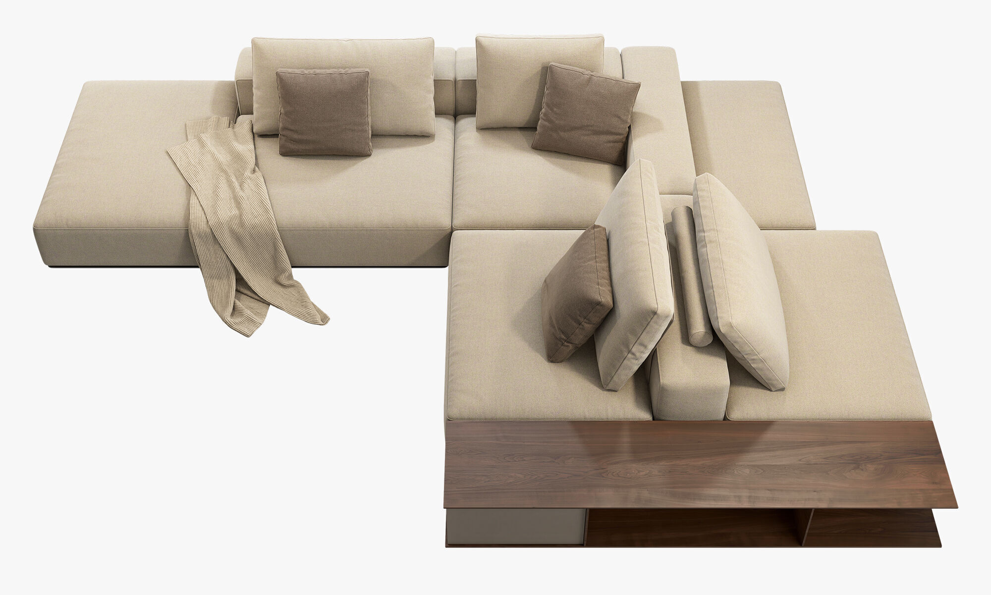 Poliform Westside Sofa set 3 3D model_7