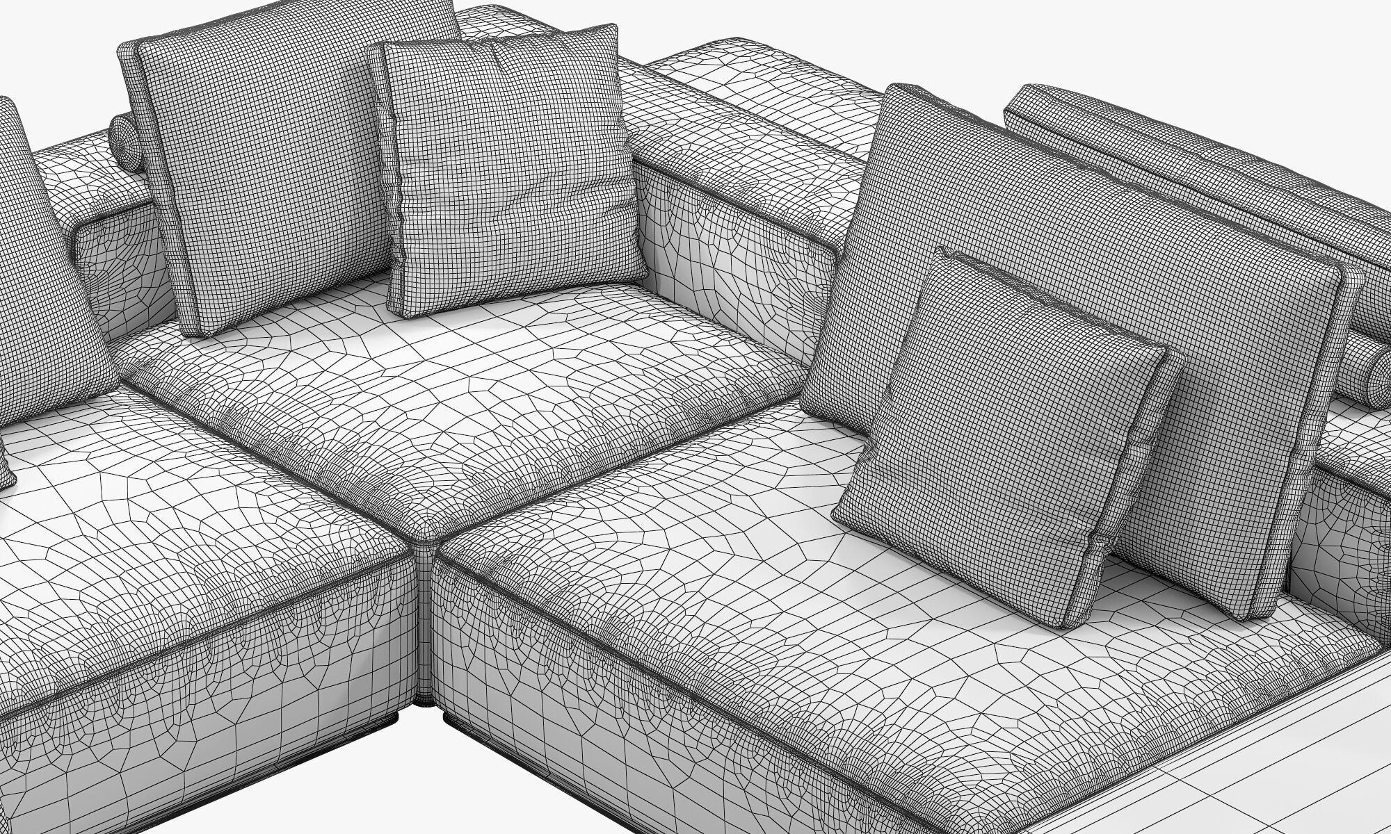 Poliform Westside Sofa set 3 3D model_15