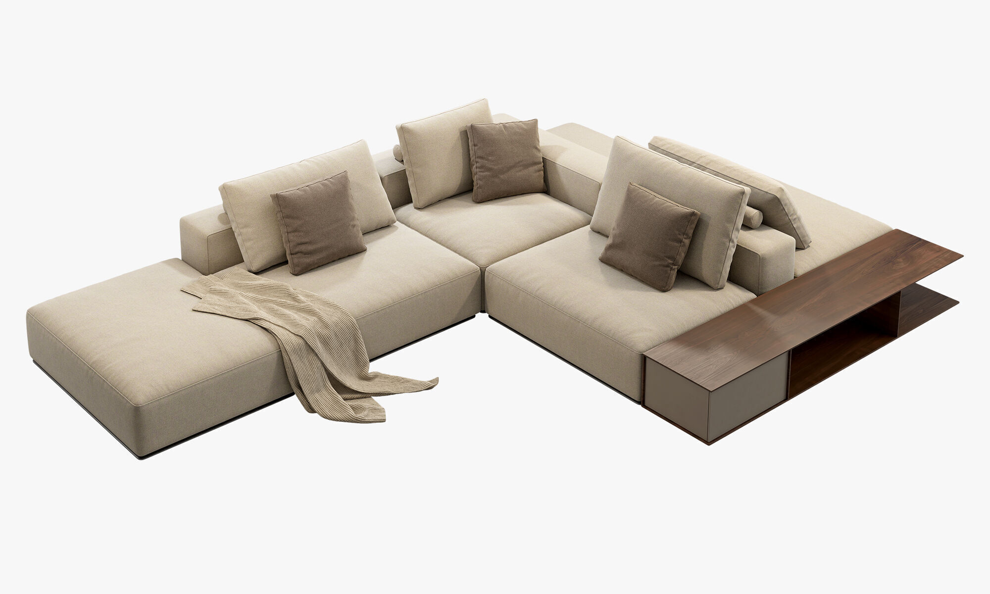 Poliform Westside Sofa set 3 3D model_5