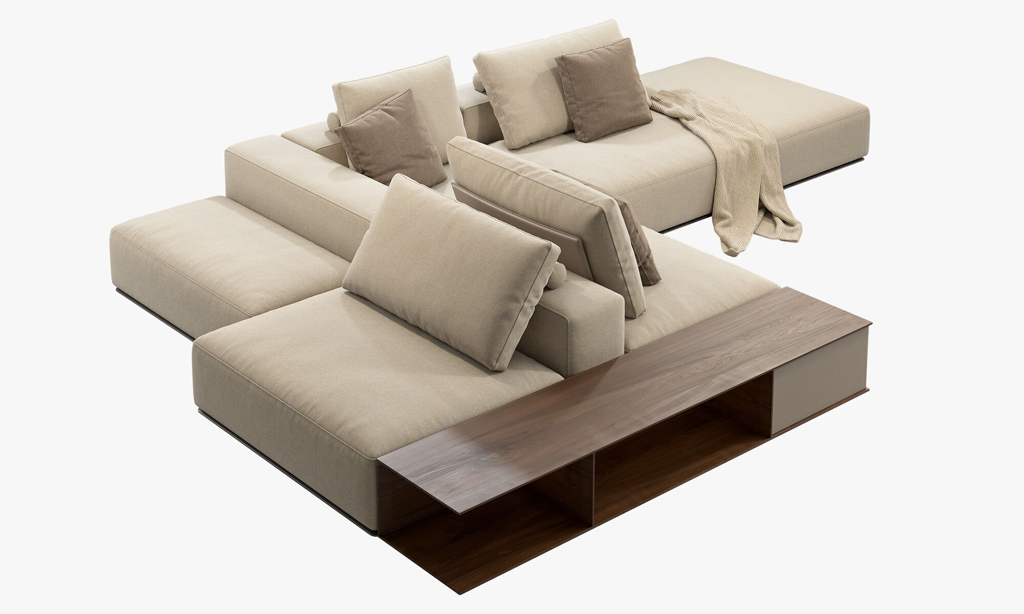 Poliform Westside Sofa set 3 3D model_13