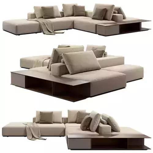 Poliform Westside Sofa set 3 3D model