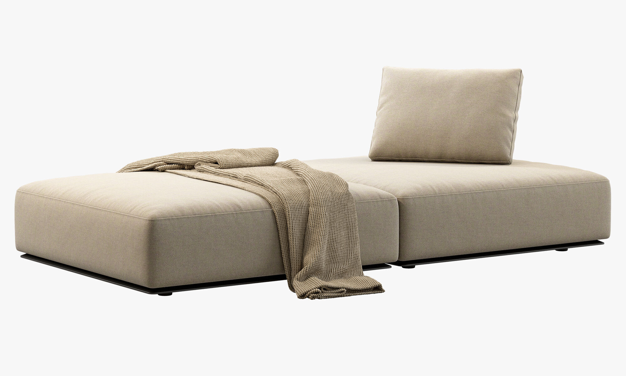 Poliform Westside Pouf 3D model_2