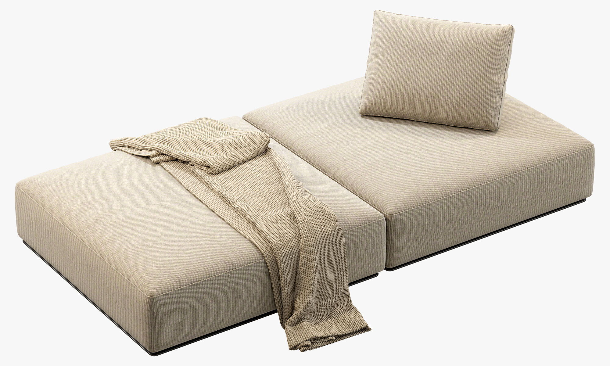 Poliform Westside Pouf 3D model_8