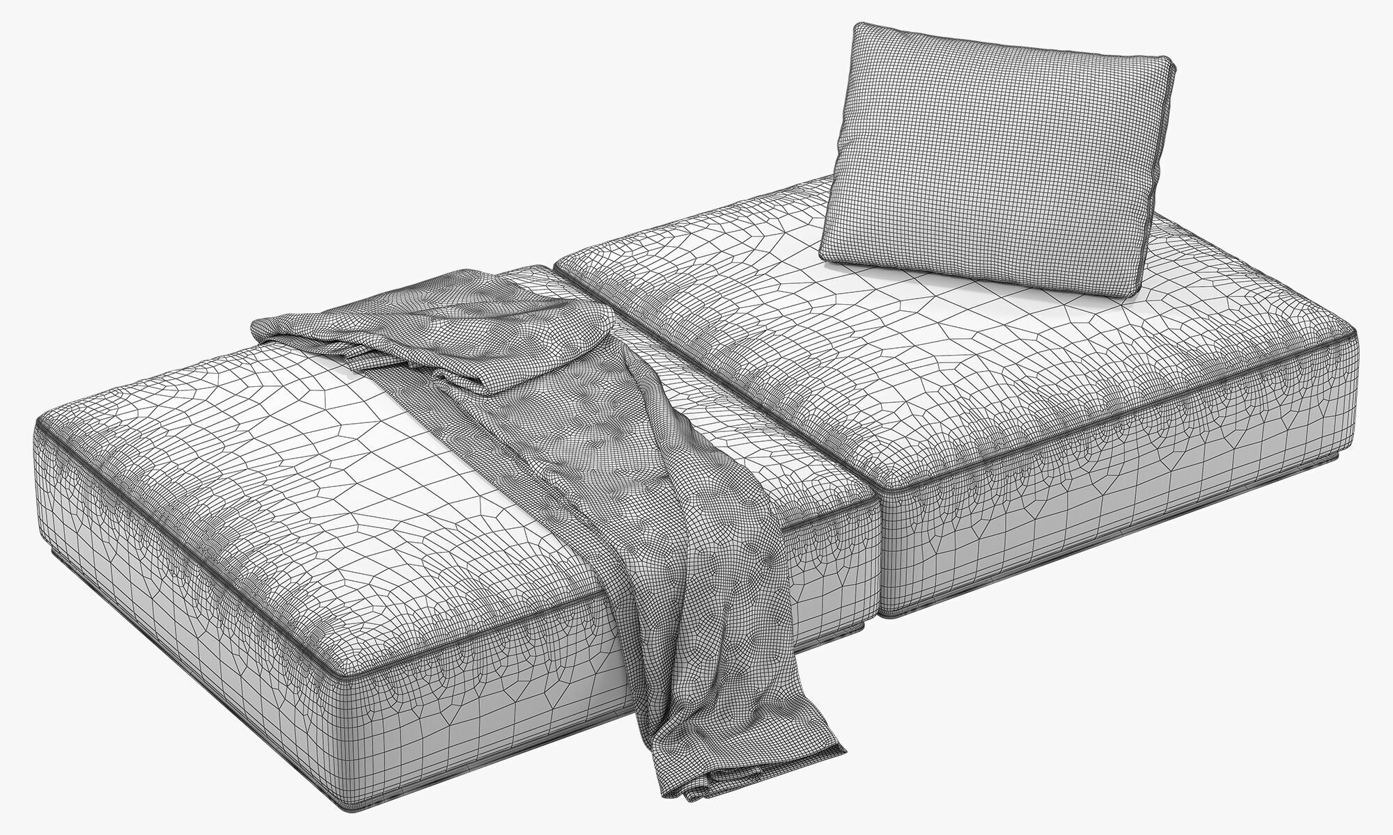 Poliform Westside Pouf 3D model_14