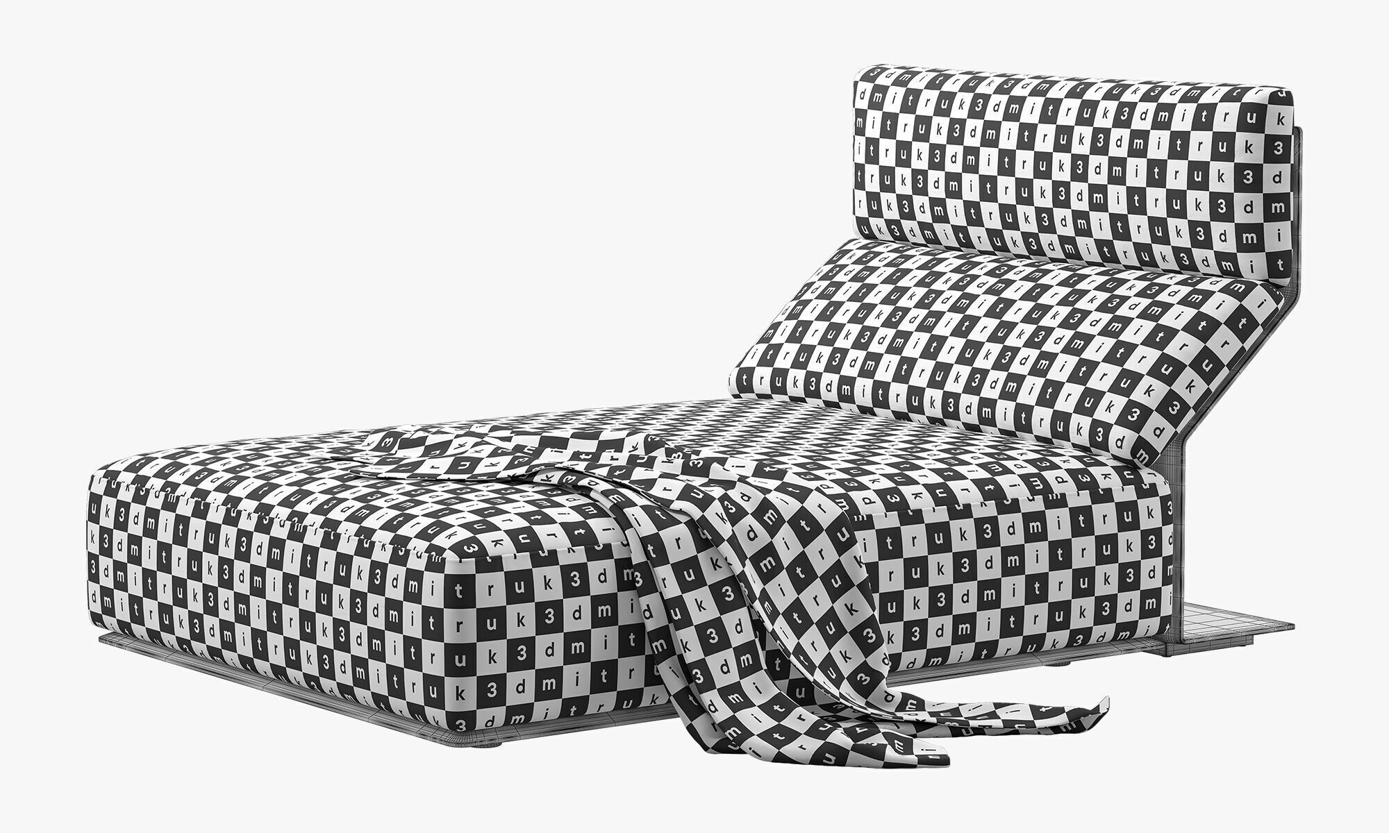 Poliform Westside Chaise Longue 3D model_14