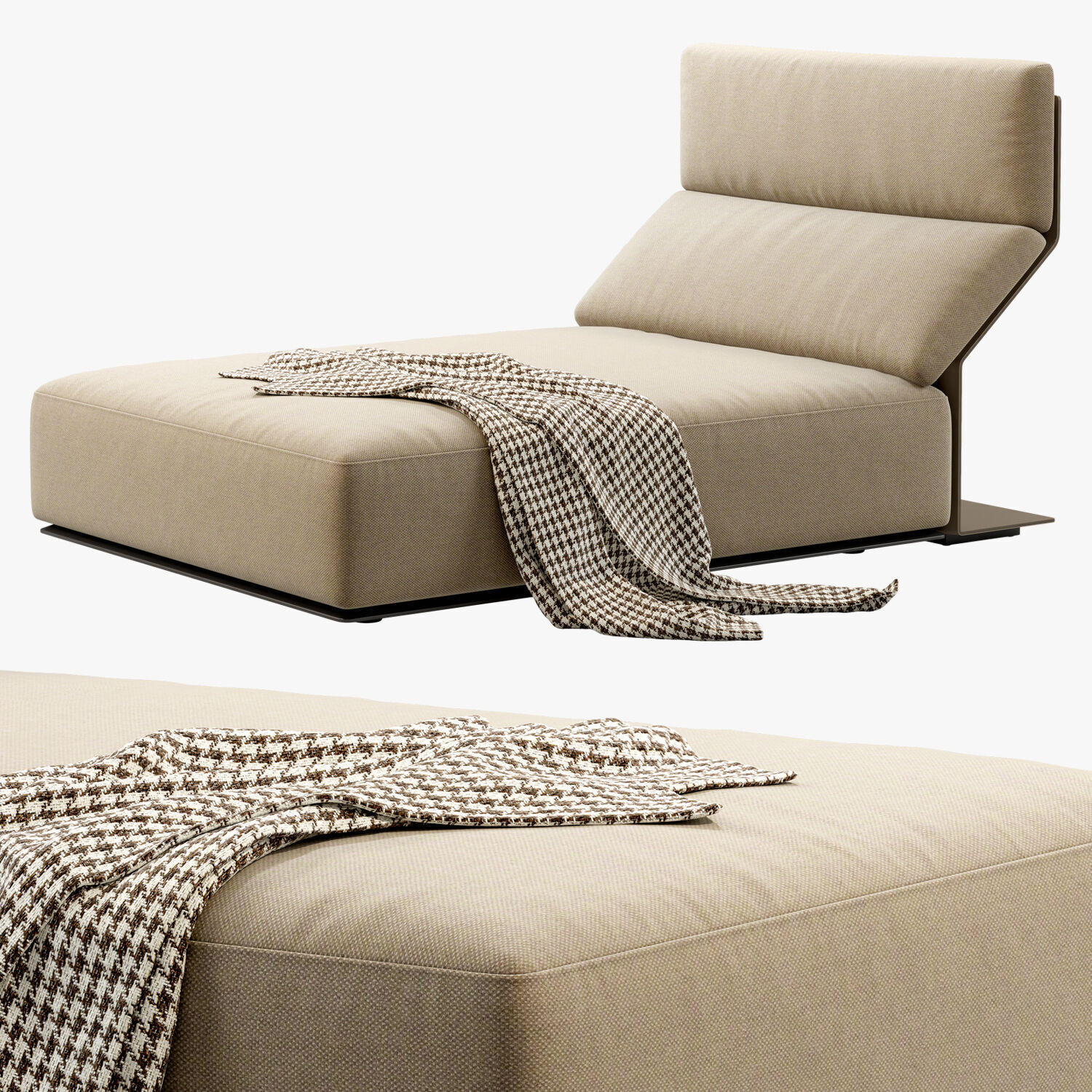 Poliform Westside Chaise Longue 3D model_1