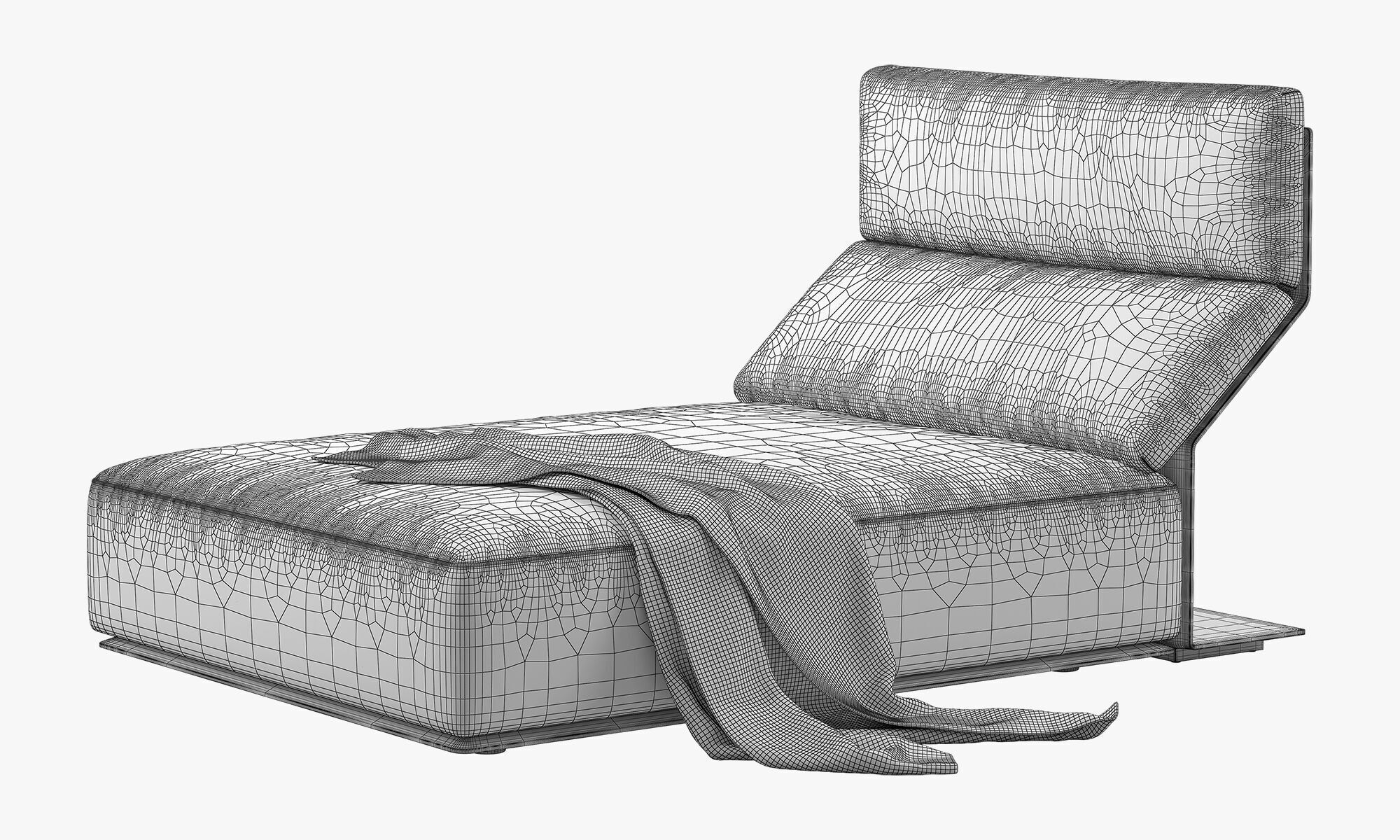 Poliform Westside Chaise Longue 3D model_13