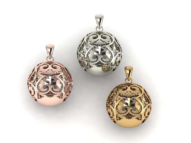 Ball pendant 3D print model