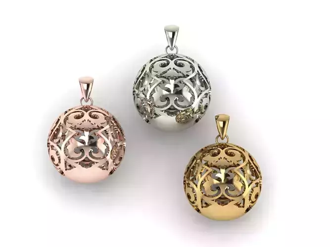 Ball pendant 3D print model