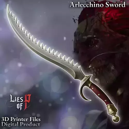 Arlecchino The Blood Artist Cosplay Sword Lies of P