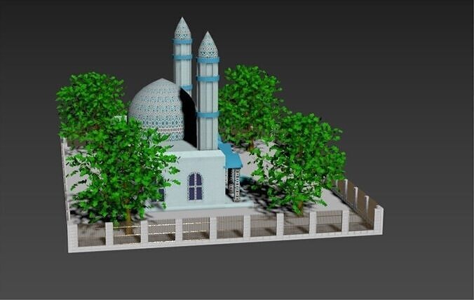 Arabic Masjid Palace 3D print model