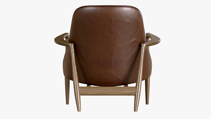 Chair Elizabeth Low-poly 3D model 5