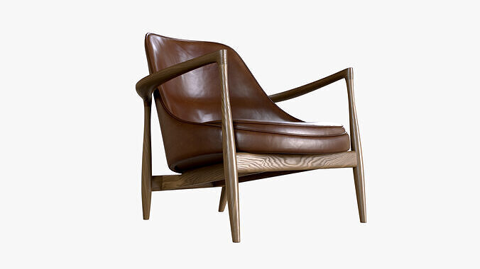Chair Elizabeth Low-poly 3D model 2