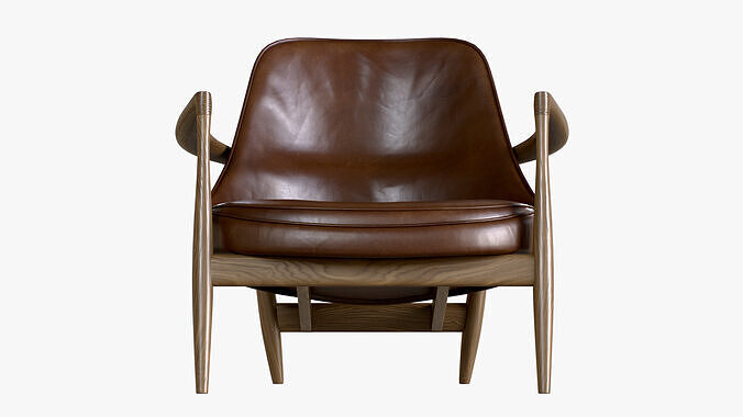 Chair Elizabeth Low-poly 3D model 4