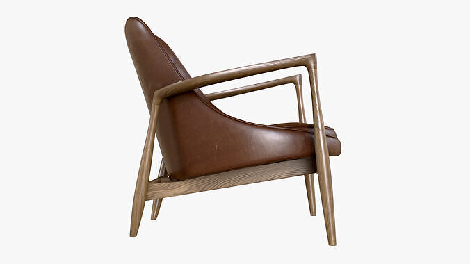 Chair Elizabeth Low-poly 3D model 3