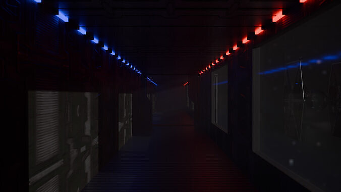 Star Wars Ship interior Free 3D model