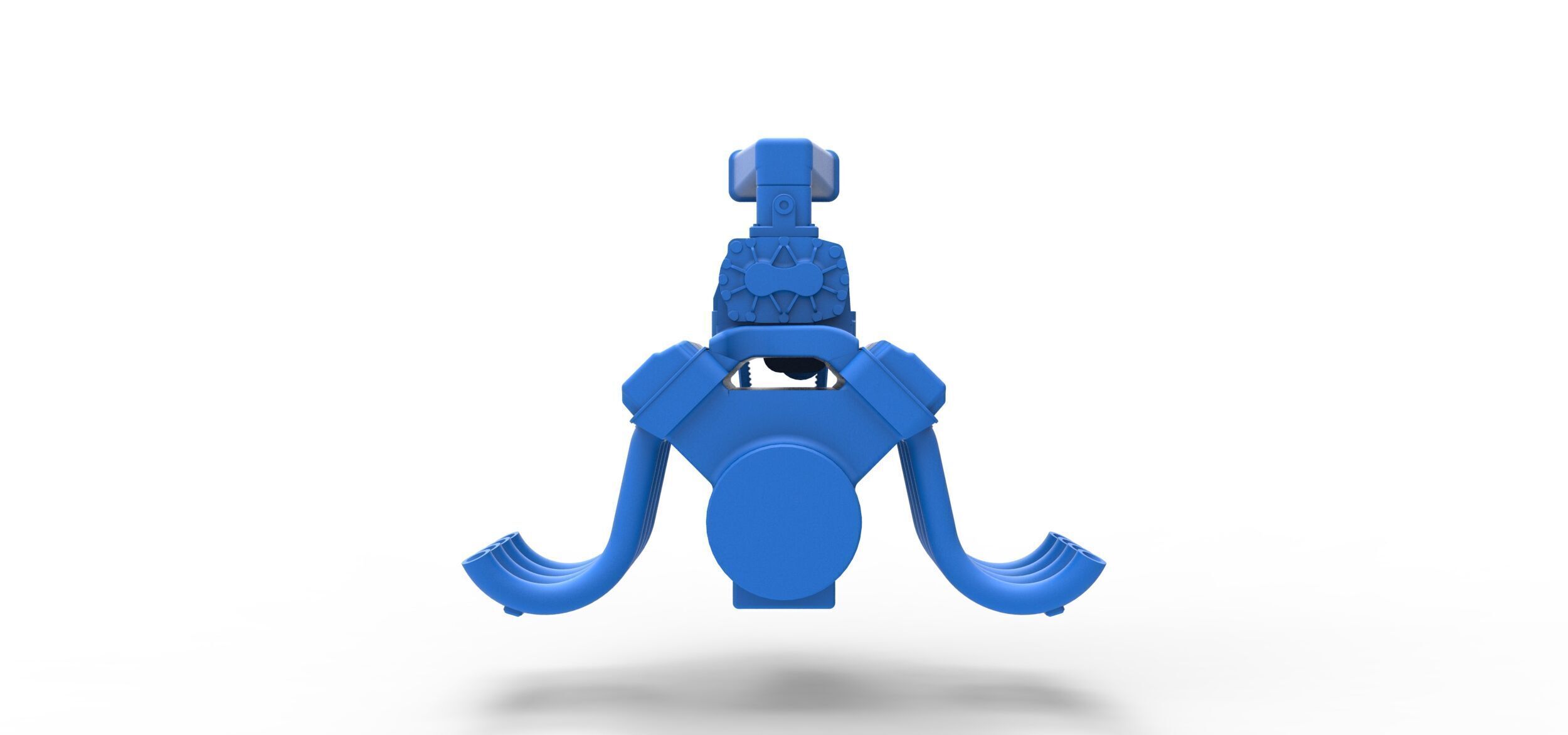 Engine V8 for vintage dragster Version 7 Scale 1 to 25 3D print model_11