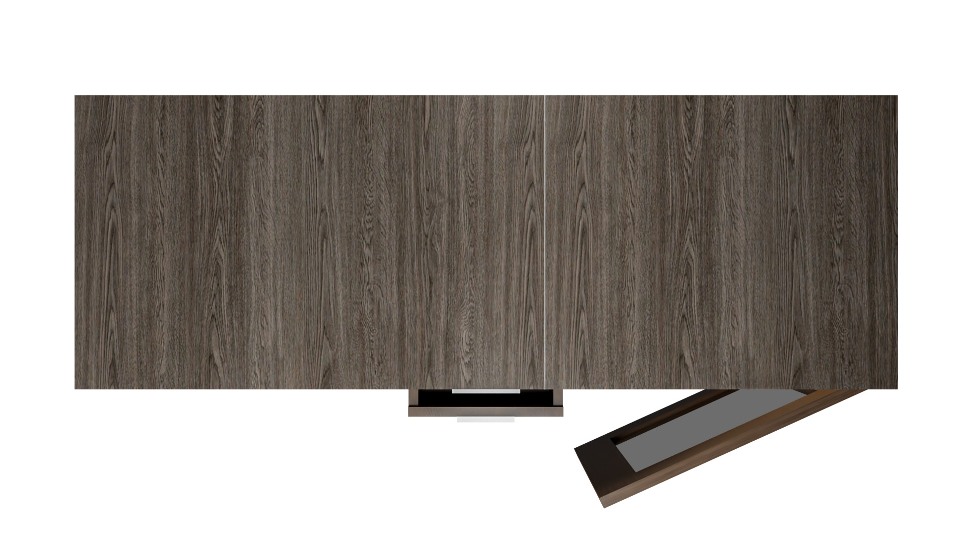 Modern Wooden Fabric Wardrobe 3D Model Low-poly 3D model_2