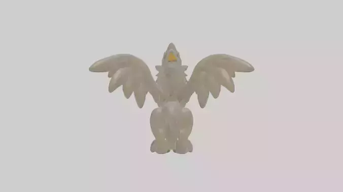 Cartoon Griffin Statue